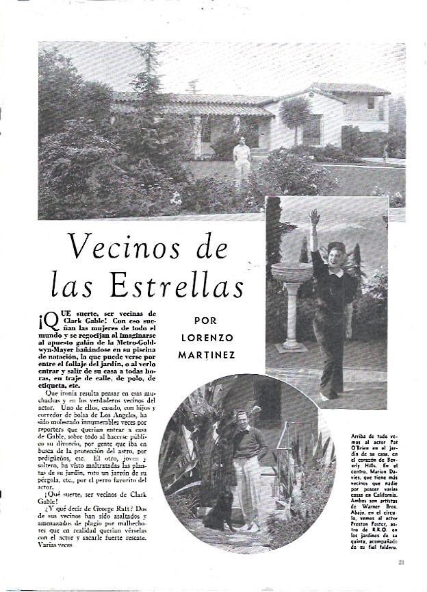 LAMINA 35067: Vivienda de Clark Gable