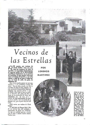 LAMINA 35067: Vivienda de Clark Gable