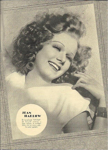 LAMINA 35066: Jean Harlow tras filmar Riff Raff