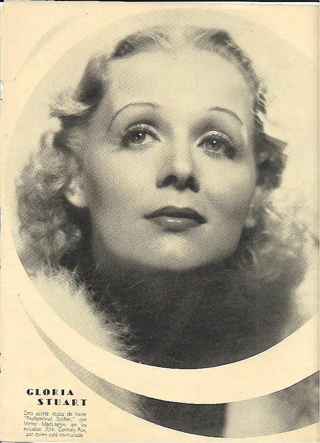 LAMINA 35065: Gloria Stuart tras filmar Professional Soldier