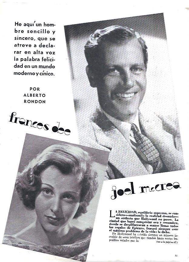 LAMINA 35062: Frances Dee y Joel McCrea