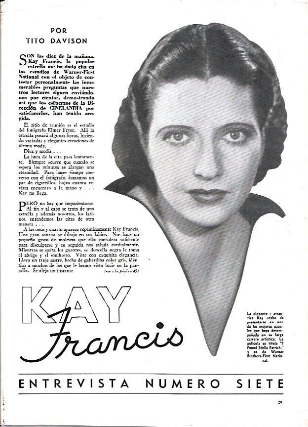 LAMINA 35071: Kay Francis