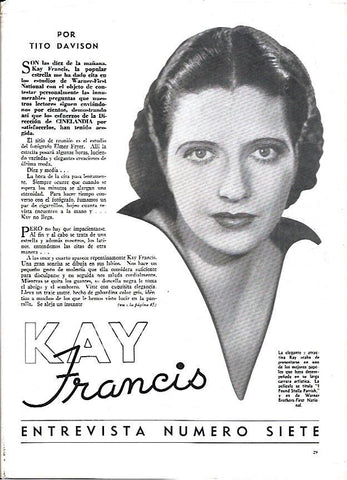 LAMINA 35071: Kay Francis