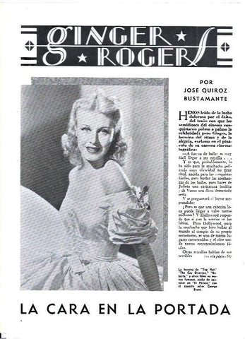 LAMINA 35058: Ginger Rogers