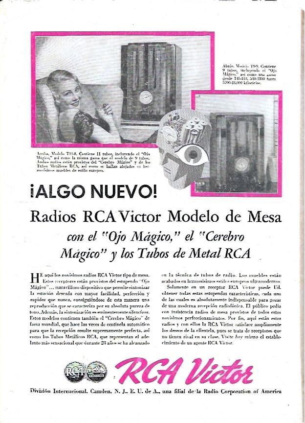 LAMINA 35055: Publicidad Radios RCA Victor Modelo de Mesa