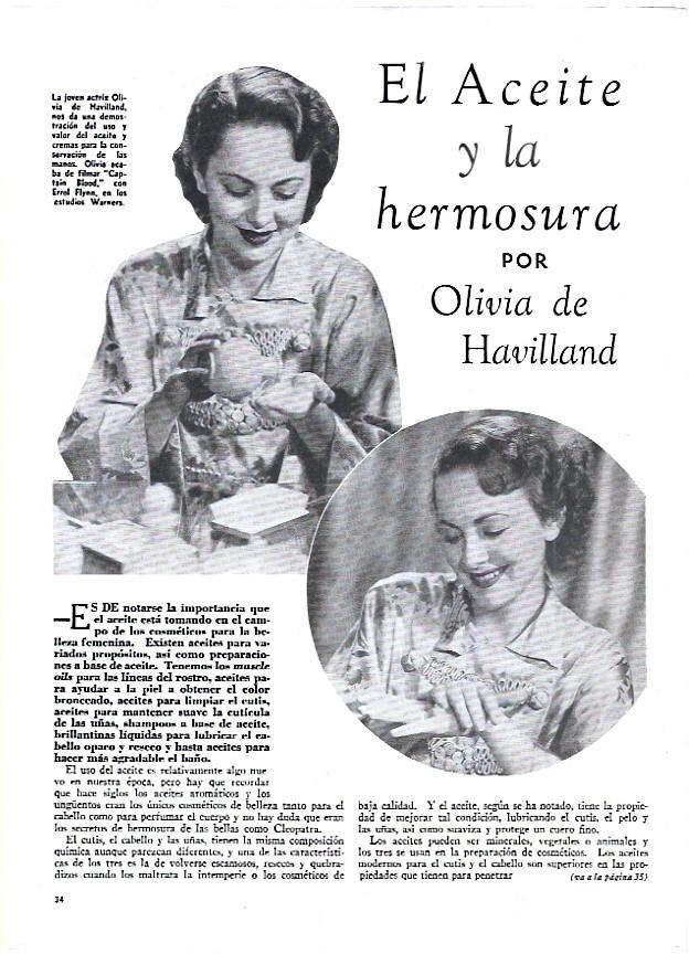 LAMINA 35072: La actriz Olivia de Havilland