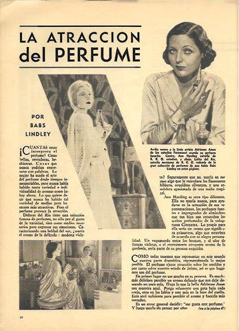 LAMINA 35094: Adrienne Ames usando perfume