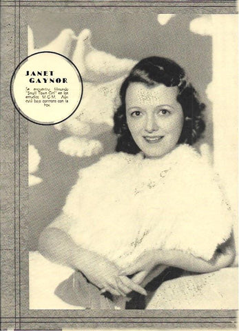 LAMINA 35075: Janet Gaynor