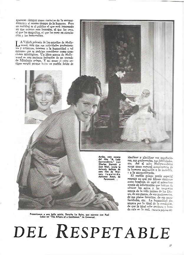 LAMINA 35016: Dorothy Le Baire