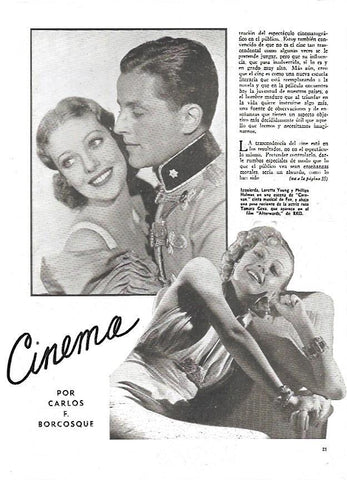 LAMINA 35014: Loretta Young y Phillipps Holmes en Caravan