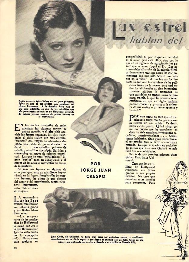 LAMINA 35096: Sylvia Sidney en una pose pensativa