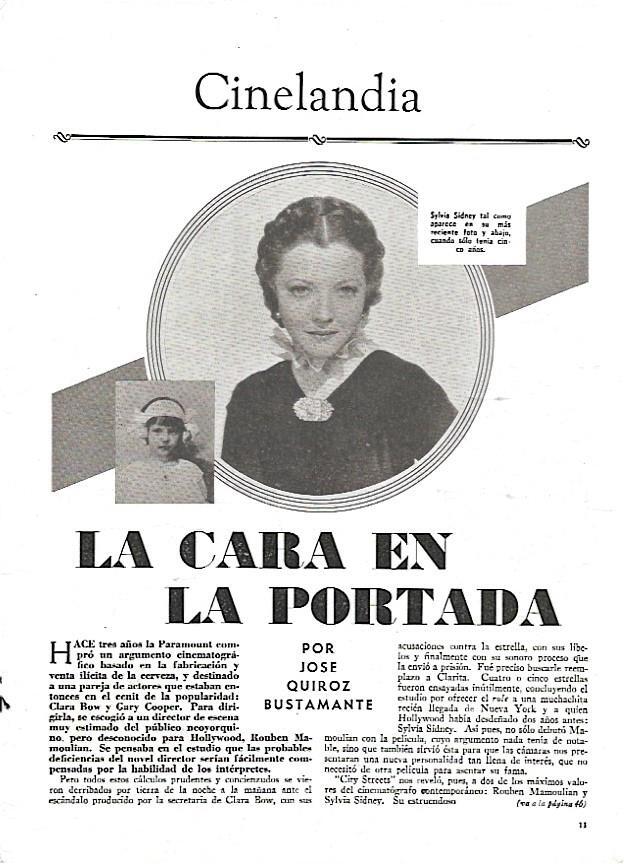 LAMINA 35023: Sylvia Sidney