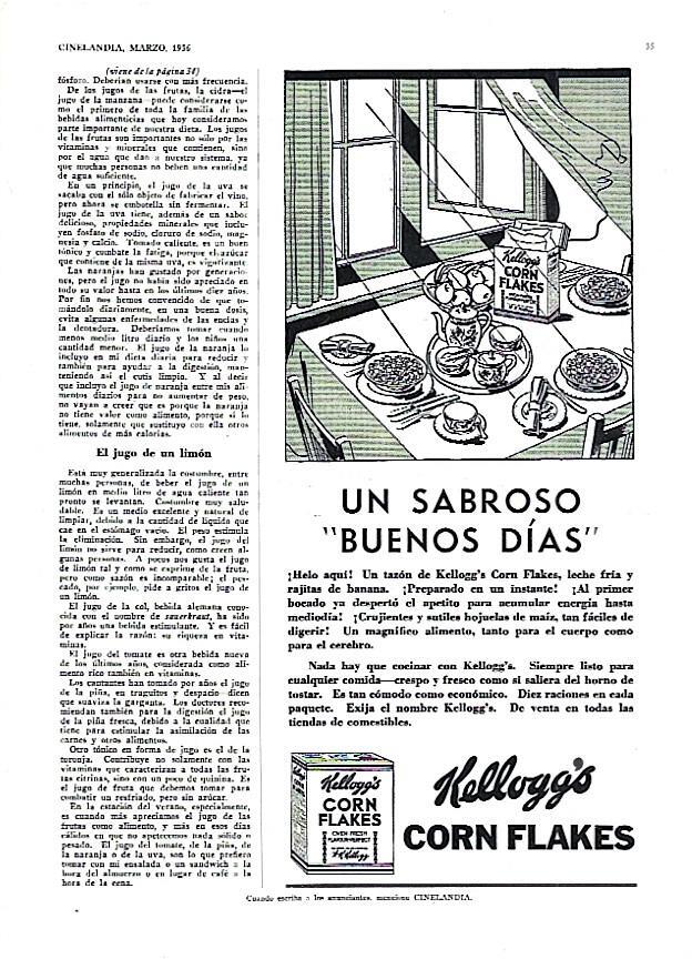 LAMINA 35044: Publicidad de la marca Kellogg s