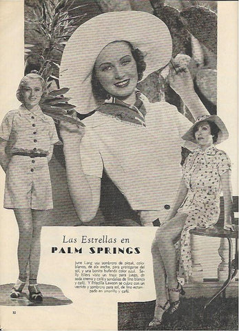 LAMINA 35042: June Lang , Sally Eilers i Piscilla Lawson