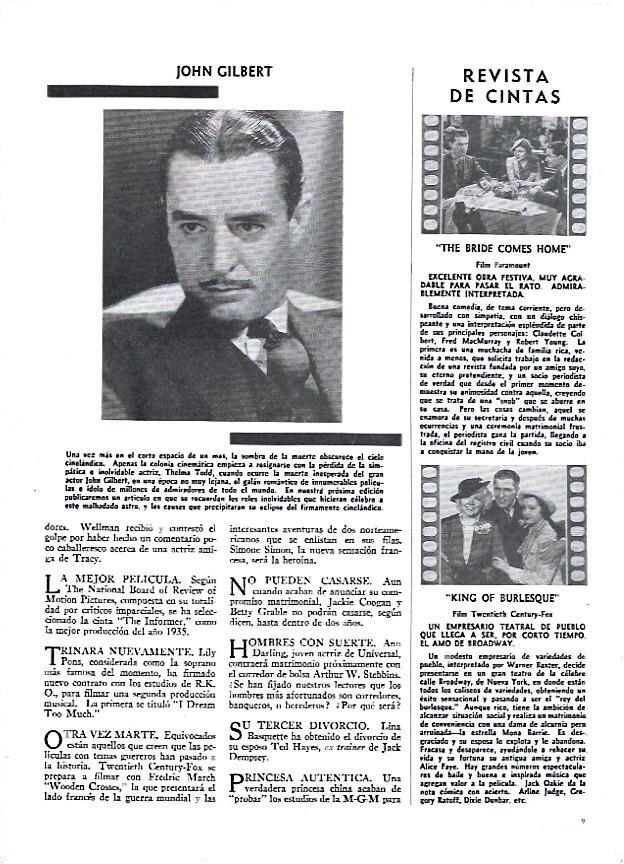 LAMINA 35032: El actor John Gilbert