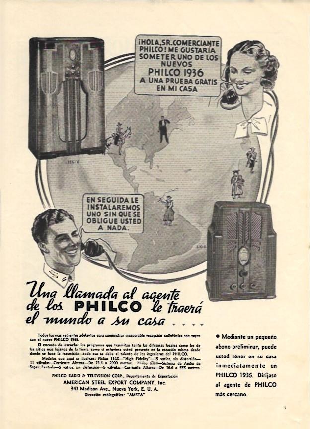 LAMINA 35029: Publicidad radios Philco