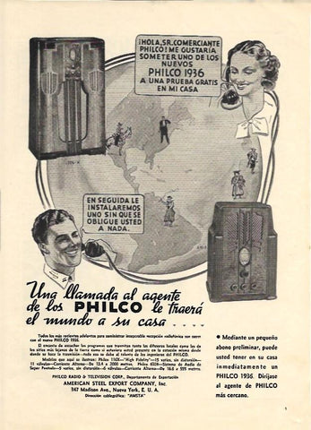 LAMINA 35029: Publicidad radios Philco