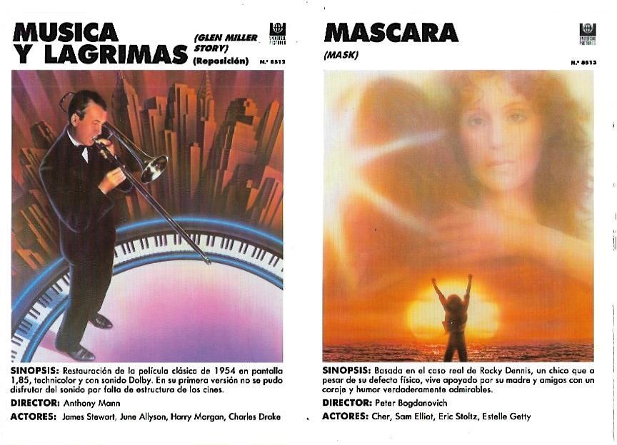LAMINA 35395: Carteles de Musica y Lagrimas y Mascara