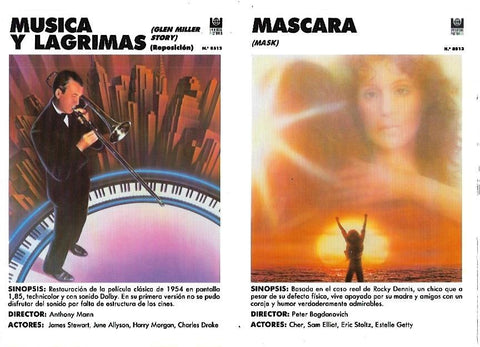 LAMINA 35395: Carteles de Musica y Lagrimas y Mascara