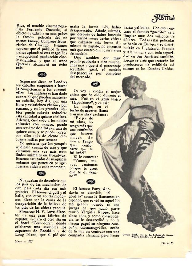 LAMINA 35168: Georgia Lerch en el Apollo