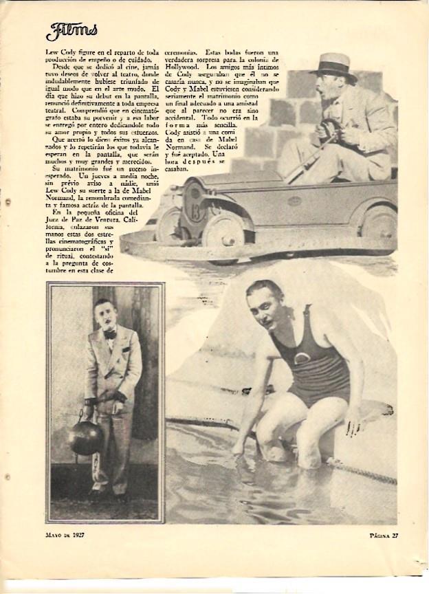 LAMINA 35166: Fotografias de Lew Cody