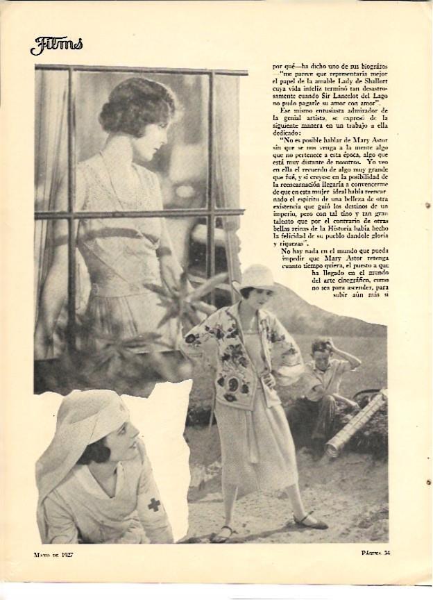 LAMINA 35163: Mary Astor en diferentes poses