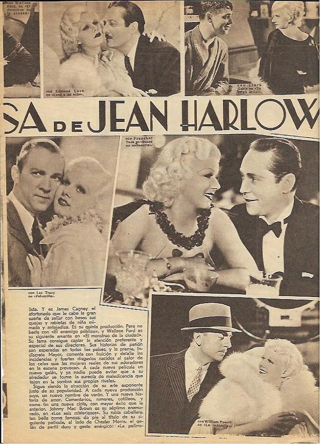 LAMINA 35183: Varias escenas de Jean Harlow 