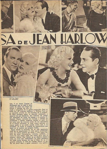 LAMINA 35183: Varias escenas de Jean Harlow 