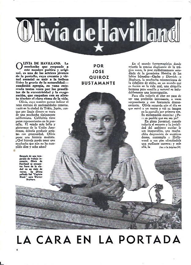 LAMINA 35117: Fotografia de Olivia de Havilland