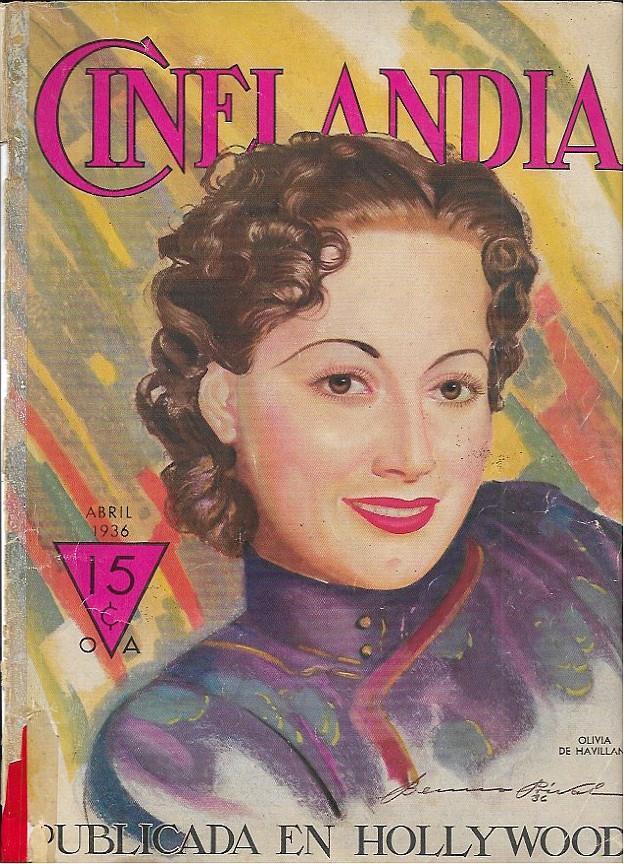 LAMINA 35115: Portada Cinelandia Abril 1936