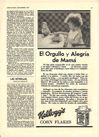 LAMINA 350107: Publicidad de los cereales Kellogg 