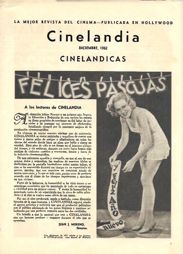 LAMINA 35101: Debutante de 1932 saluda a los lectores de la revista