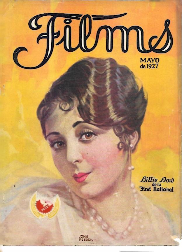 LAMINA 35146: Portada Revista Films mayo de 1927