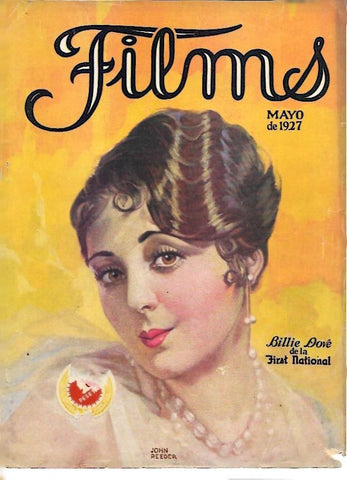 LAMINA 35146: Portada Revista Films mayo de 1927