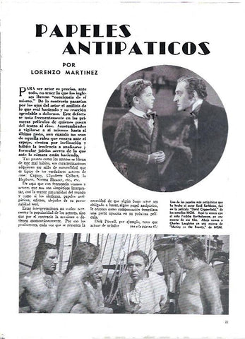 LAMINA 35144: Charles Laughton en una escena de Mutiny on the Bounty