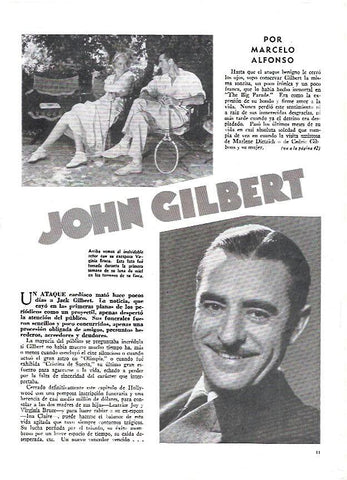 LAMINA 35139: John Gilbert con Virgnia Bruce