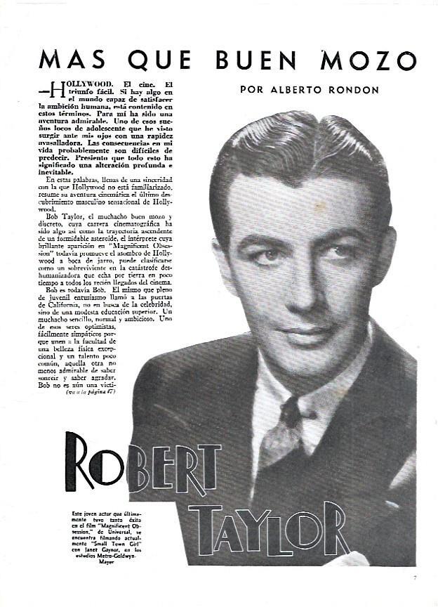 LAMINA 35137: Robert Taylor 