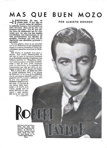 LAMINA 35137: Robert Taylor 