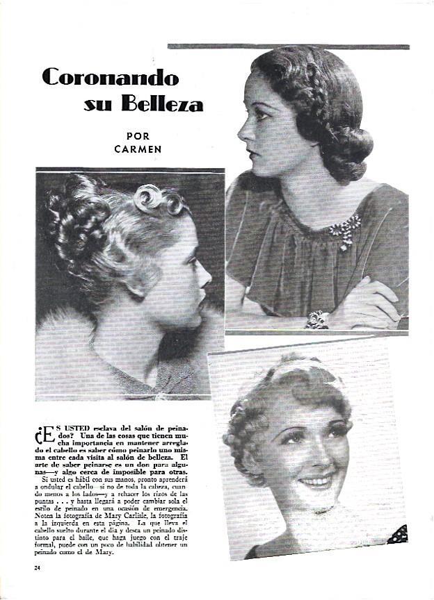 LAMINA 35135: Articulo de belleza con Mary Carlisle