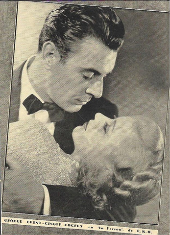 LAMINA 35126: George Brent y Ginger Rogers en In person