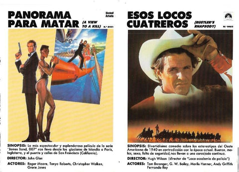 LAMINA 35396: Carteles de Panorama para matar y Esos locos cuatreros