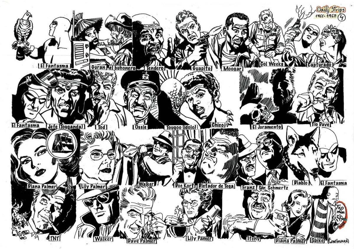 Poster DIN 4 numero 1333: The Phantom: serie El Hombre Enmascarado: personajes 1966/67