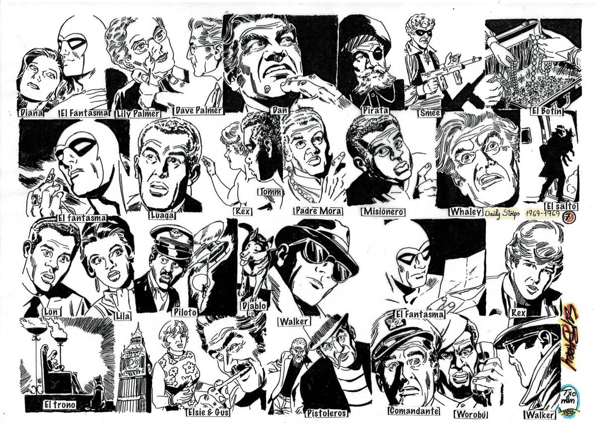 Poster DIN 4 numero 1336: The Phantom: serie El Hombre Enmascarado: personajes 1969