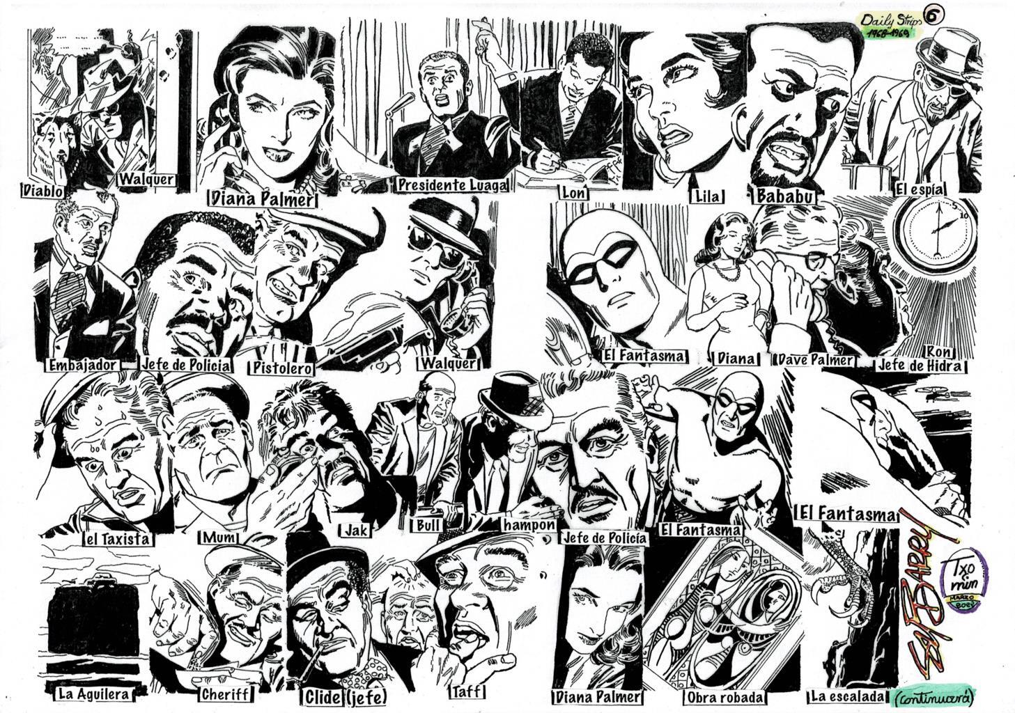 Poster DIN 4 numero 1338: The Phantom: serie El Hombre Enmascarado: personajes 1968/69