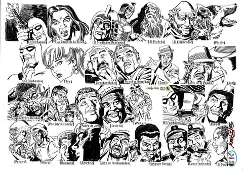 Poster DIN 4 numero 1348: The Phantom: serie El Hombre Enmascarado: personajes 1969/70