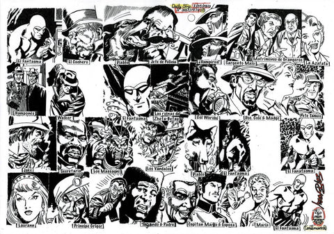 Poster DIN 4 numero 1345: The Phantom: serie El Hombre Enmascarado: personajes 1973/74