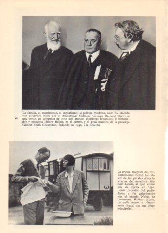 LAMINA V36596: G. Bernard Shaw junto a H. Belloc y Chesterton