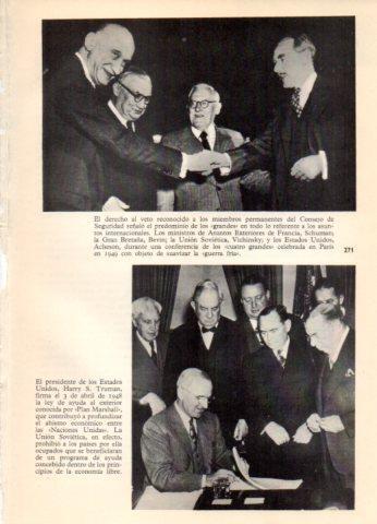 LAMINA V36589: Presidente Truman en la firma del Plan Marshall