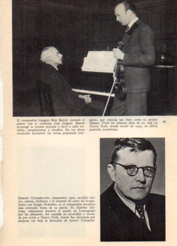 LAMINA V36617: Bela Bartok junto a Jose Szigetti