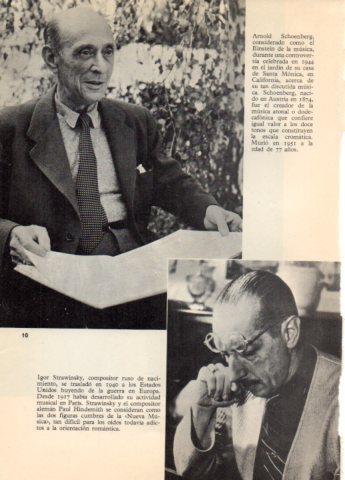 LAMINA V36615: Arnold Schoenberg e Igor Strawinsky